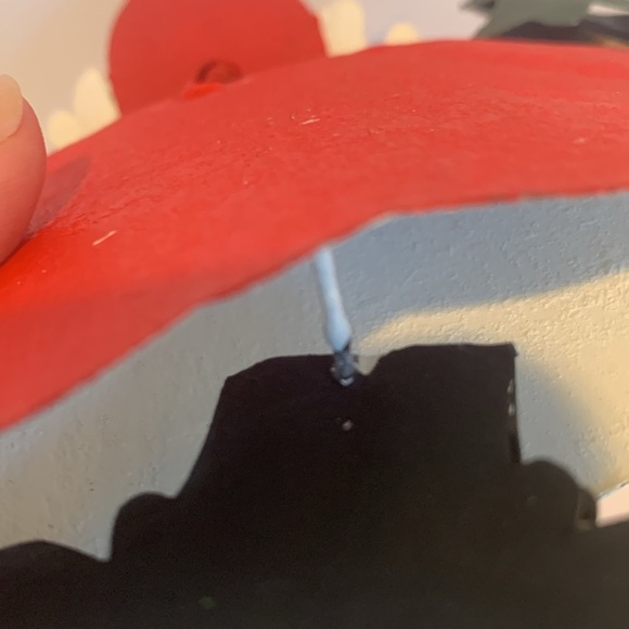 Swinging Santa Claus Holding Christmas Tree Metal Holiday Ornament Decoration - Picture 7 of 8